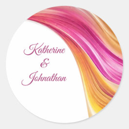 Adesivo Amarelo Cor-de-rosa-Casado Moderno