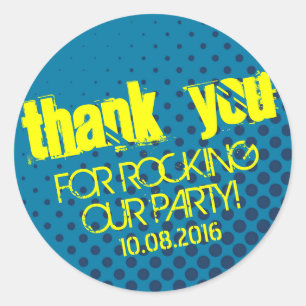 Adesivo Amarelo de intervalo mínimo legal e azul da