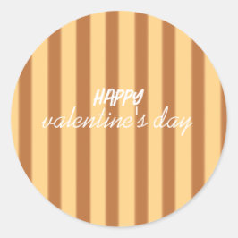 Adesivo Amarelo - Dia de os namorados castanho