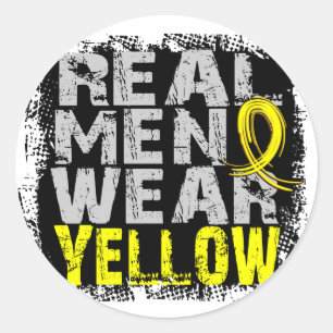 Adesivo Amarelo real do desgaste de homens do Sarcoma