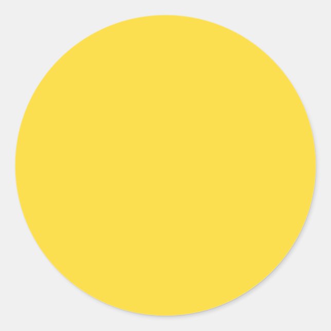 Adesivo Amarelo Sol Cor Sólida | Clássico Elegante (Frente)