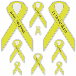 Adesivo [Amarelo] Suicídio, POW/MIA Sensibilidade Fita Vi