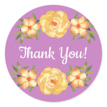 Amarelo Verde Floral Deixa Roxo Obrigado