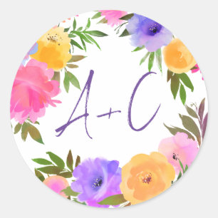 Adesivo Amarelo violeta violeta casual vibrante