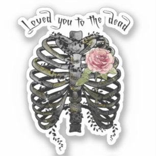 Adesivo Amava-te ao Morto - Gótica