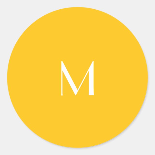 Adesivo âmbar mel claro - adicionar monograma (Frente)