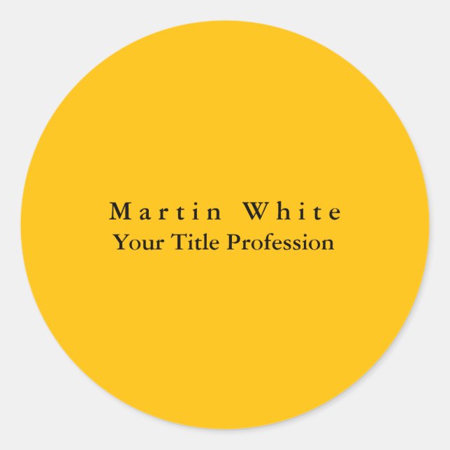 Adesivo Amber Yellow Plain Professional (Frente)