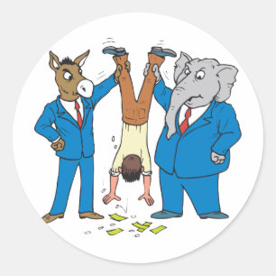 Adesivo Ambos os partidos sugam