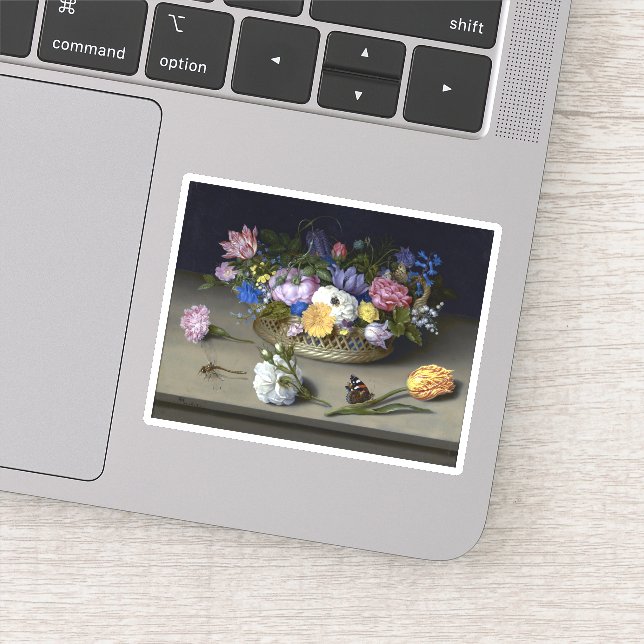 Adesivo Ambrosius Bosschaert sobre a Vida Estática da Flor (Detalhe)