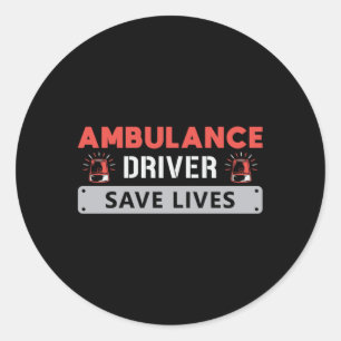 Adesivo Ambulance Driver Save Lives Paramedic Emergency