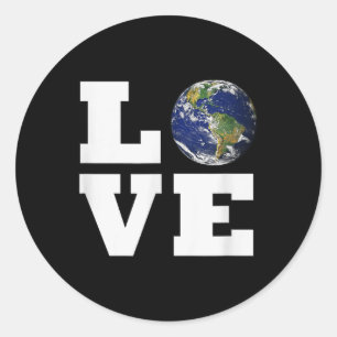 Adesivo Ame a Terra - Proteção Ambiental do Amor Mundial