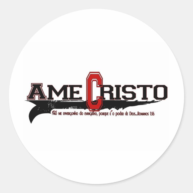 Adesivo Ame Cristo (Cristo do Amor em Português) (Frente)