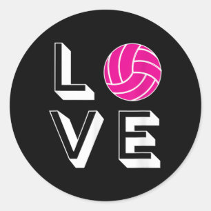 Adesivo Ame Garotas de Voleibol Gráfico de Presente de Ani