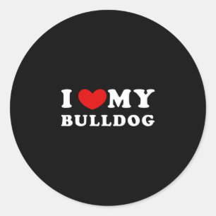 Adesivo Ame Meu Buldogue