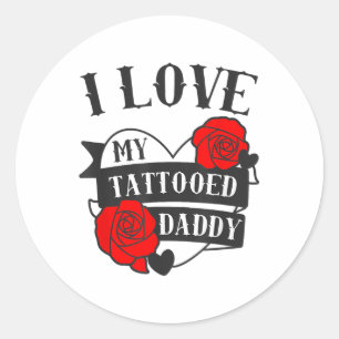 Adesivo Ame Meu Pai Tatuado Dizendo _ Rosa Tatuagem Desenh