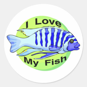 Adesivo Ame meus peixes