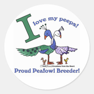 Adesivo Ame Os Meus Criadores De Peeps