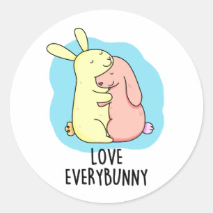 Adesivo Ame Todos Os Coelhinhos Cujos Coelhos Coelhinhos S
