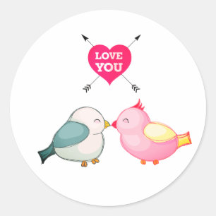 Adesivo Ame você,    BlueBirds Sticker