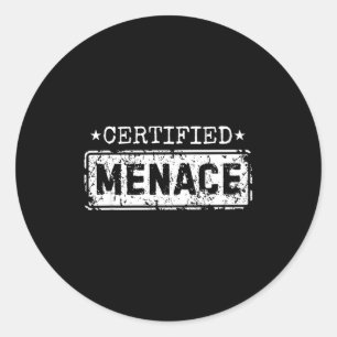 Adesivo Ameaça Certificada Piada Humor Engraçado Citação S