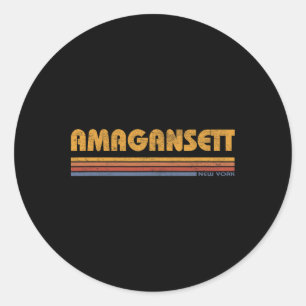 Adesivo Amegansett Nova York Lembrança de Férias Antigas