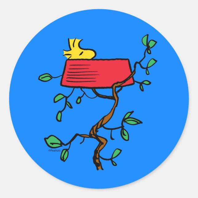 Adesivo Amendoins | Arrumação de Woodstock no Prato de Sno (Frente)