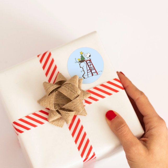 Adesivo Amendoins | Árvore de Natal Snoopy & Woodstock (Sticker on gift)