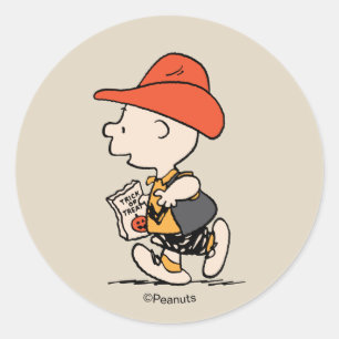 Adesivo Amendoins Charlie Brown Cowboy Halloween