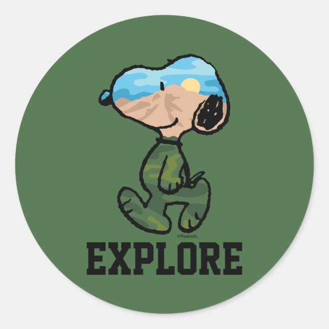 Adesivo Amendoins | Esnoopia Excelente ao ar livre (Frente)