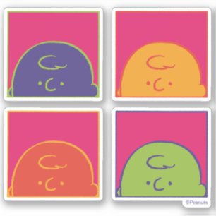 Adesivo Amendoins   Pop de arte moderna é Charlie Brown