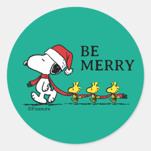 Adesivo Amendoins Snoopy & Amigos Inverno