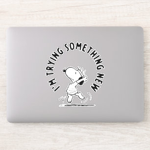 Adesivo Amendoins Snoopy Tentando Algo Novo