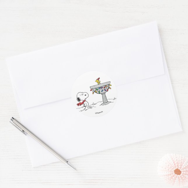 Adesivo Amendoins | Snoopy & Woodstock congelado (Envelope)