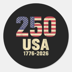 Adesivo América 250 Anos 4 de Julho Aniversário de 250 ano