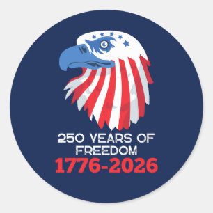 Adesivo América 250 Anos Aniversário de 250 anos da Indepe