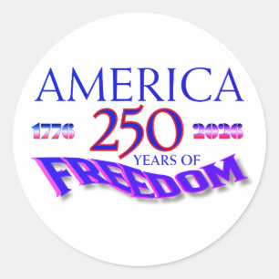 Adesivo América 250 Anos de Liberdade