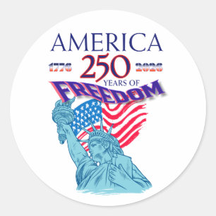 ADESIVO AMÉRICA 250 ANOS DE LIBERDADE ESTATUA DA LIBERDADE