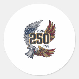 Adesivo América 250 Asas de Águia 2026 Design Patriótico_1