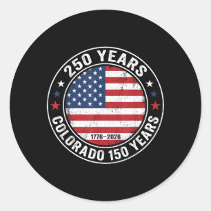 Adesivo América 250 Colorado 150 Anos Aniversário de 250 a
