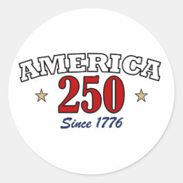 Adesivo América 250 Desde 1776 Patriótico Quatro de Julho