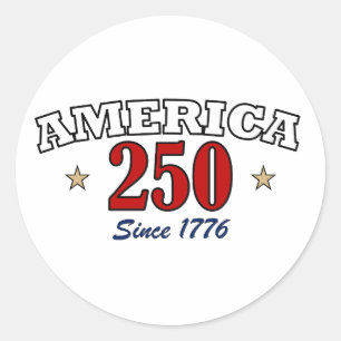 Adesivo América 250 Desde 1776 Patriótico Quatro de Julho