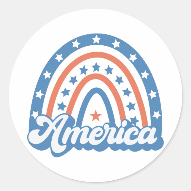 Adesivo America Boho Retro (Frente)