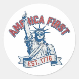 Adesivo AMERICA FIRST - Est. 1776