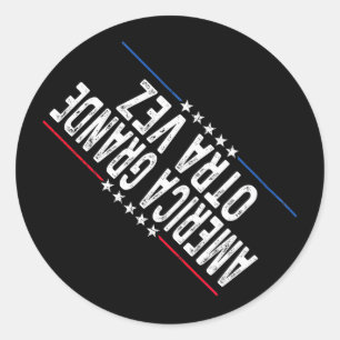 Adesivo América Grande Otra Vez Funny Trump Habla En Españ