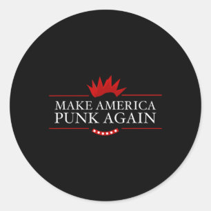 Adesivo America Punk Novamente Anti Trump Rock Idea