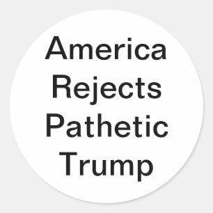 Adesivo América Rejeita Patético Trump Hankamer Artjunkhau