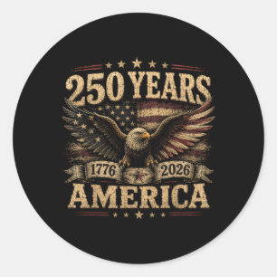 Adesivo América Retro 250 Anos Aniversário de 250 anos EUA