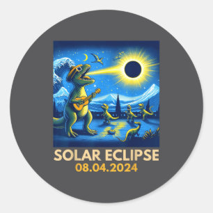 Adesivo América T-rex Engraçado Eclipse Solar Total Bandei