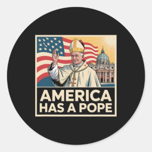 Adesivo América Tem Um Novo Papa Católico Americano