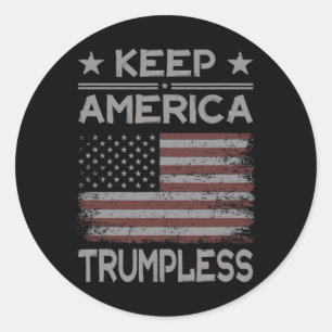 Adesivo América Trumpless - Anti Trump Afetou Americano